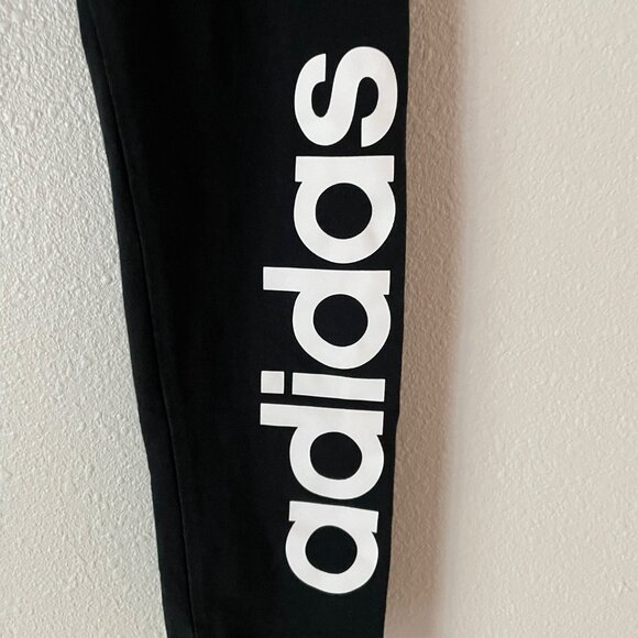 Adidas Black Linear Leggings‎ Size Small - Picture 4 of 7